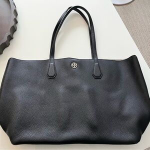 Tory Burch Perry Brody Black Leather Tote